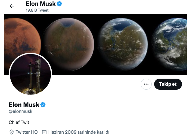 elon musk twitter hesabı